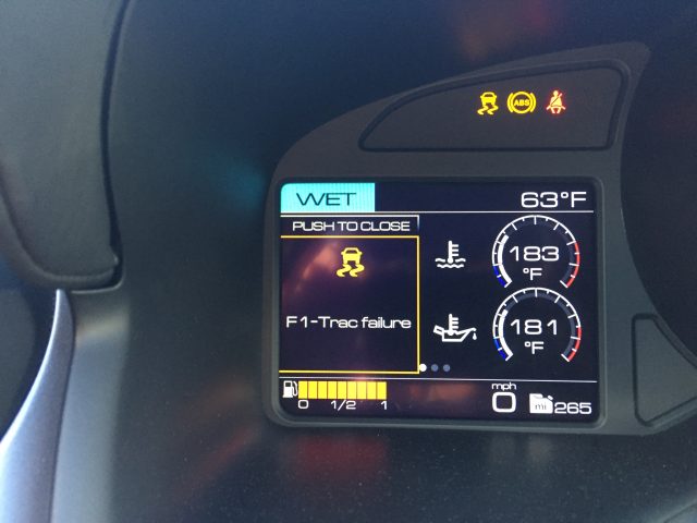 Ferrari warning lights