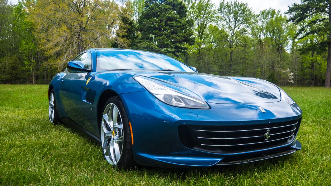 Blue Ferrari GTC4Lusso T