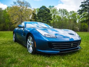 Blue Ferrari GTC4Lusso T