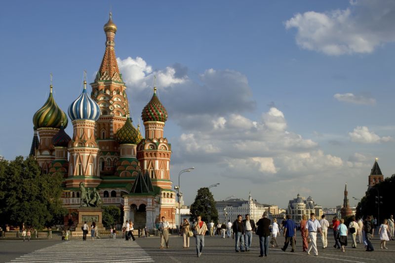 Red Square in Moscow, circa 1990.