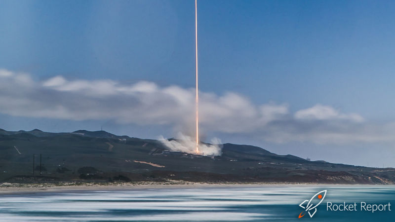 A Falcon 9 rocket is launched from Vandenberg Air Force Base.