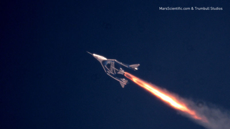 Virgin Galactic's third powered flight on July 26th 2018.