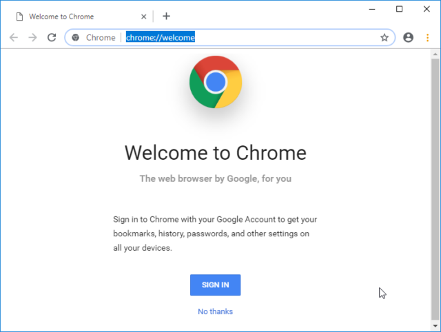 The new Chrome design. We get new tab shapes, a white tab background, rounded address bar, and more. 