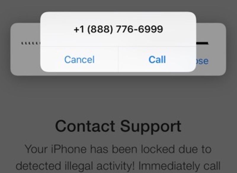 Click On This Ios Phishing Scam And Youll Be Connected To “apple Care 