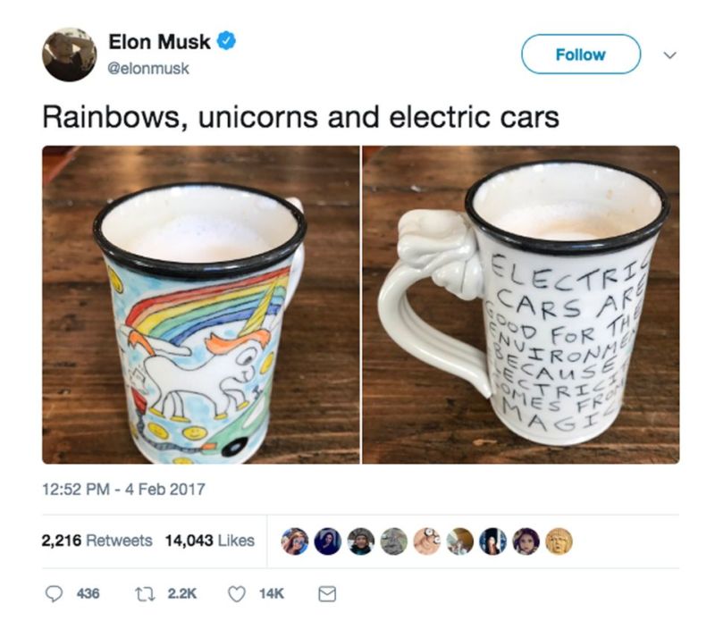 Tesla Starman Coffee Mug, SpaceX Fan Mug for Elon Musk Fanboys