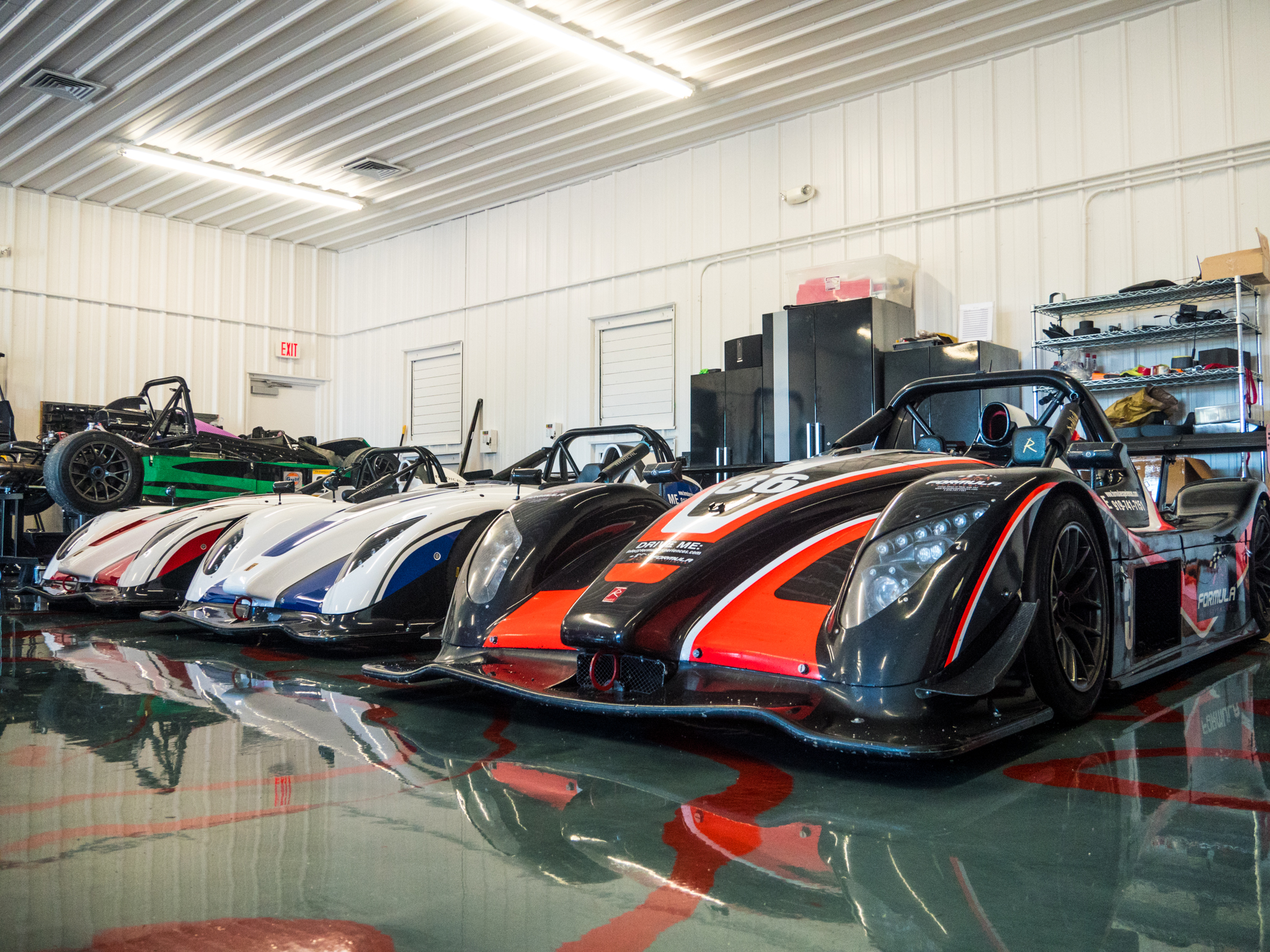 Radical sports cars at Formula Experiences in Virginia