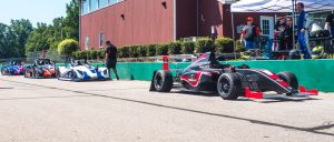 Racecars in the pitlane at VIR