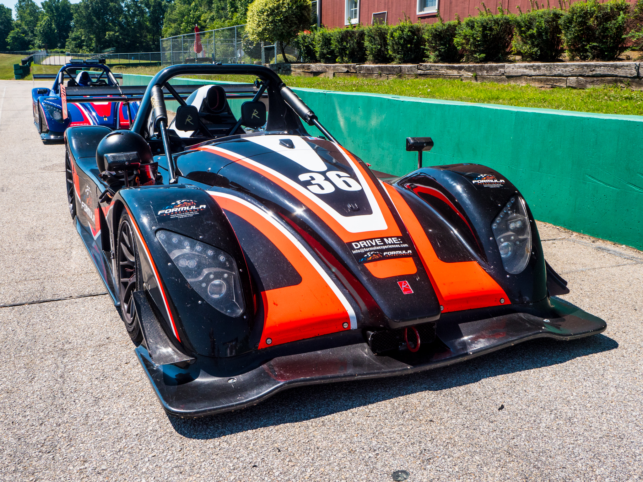 A Radical SR3 race car at Virginia International Raceway