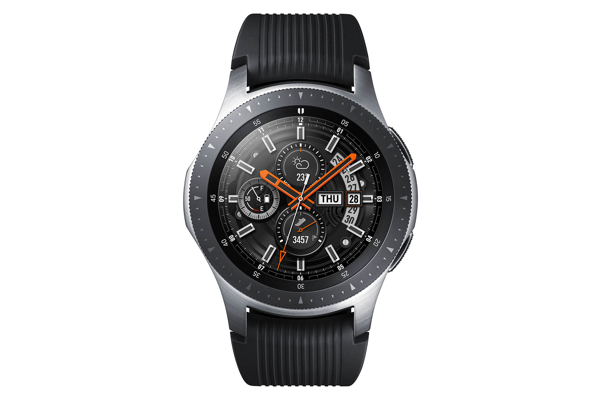 Shop the Samsung Galaxy Watch in Midnight Black.Our newest smartwatch is everything you need on your wrist and with two sizes available, the 42mm will fit you perfectly.Discover the latest features and innovations available in the Galaxy Watch (42mm) Midnight Black (Bluetooth)/5.