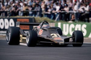 Hector Rebaque of Mexico drives the #31 Team Rebaque Lotus 79 Ford Cosworth DFV 3.0 V8 during the British Grand Prix on 14th July 1979 at the Silverstone Circuit in Towcester, Great Britain.