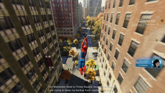 Swinging between buildings is one of <em>Marvel's Spider-Man'</em>s biggest delights.