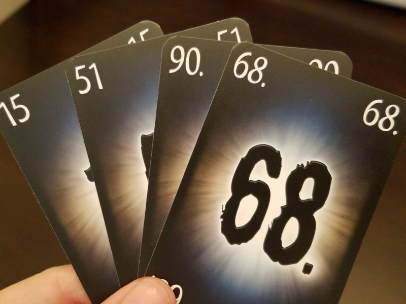 Numbers. On cards. And that's... basically the game!