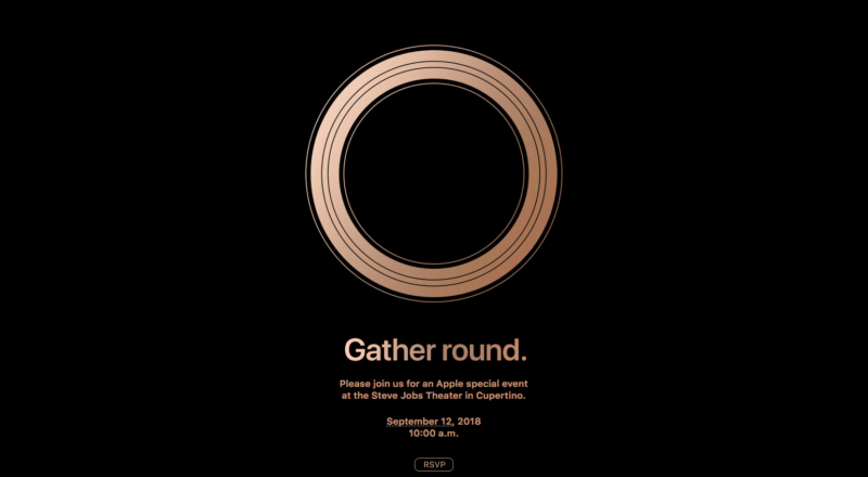 A vaguely ominous invitation to an Apple event.