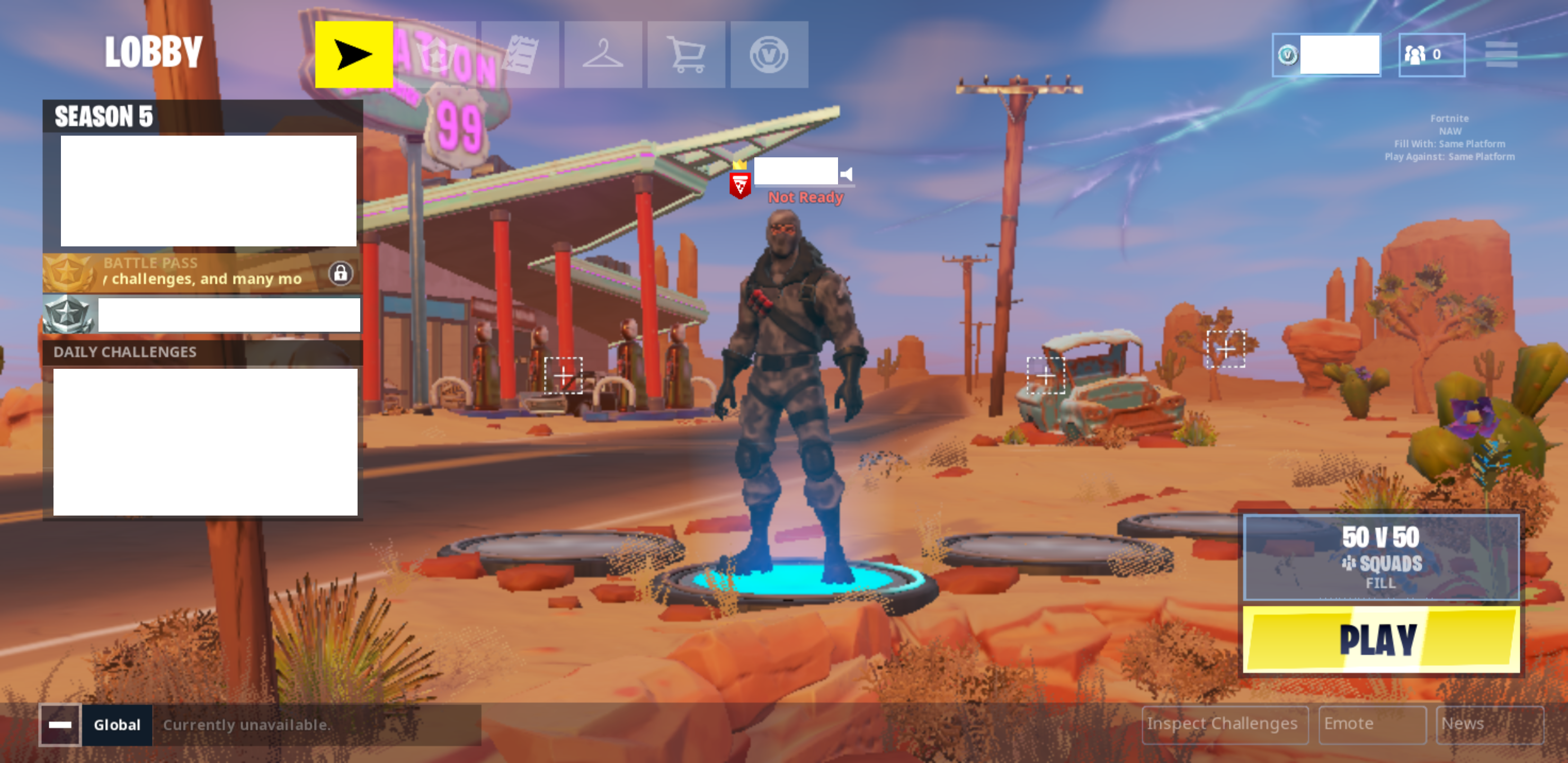 enlarge the launch screen for fortnite on android as rendered by a samsung galaxy s8 account information has been scrubbed - fortnite android download link reddit