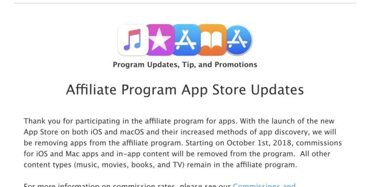 photo of Apple shuts App Store affiliate program, imperiling recommendation sites image