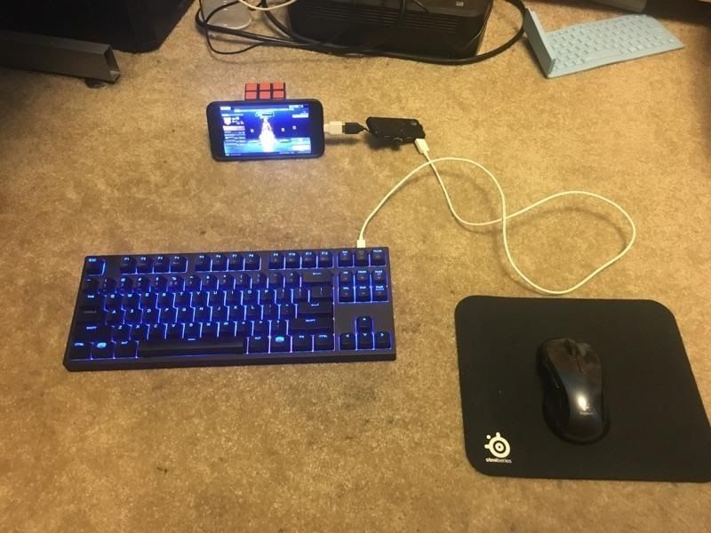 playing on ps4 with keyboard and mouse