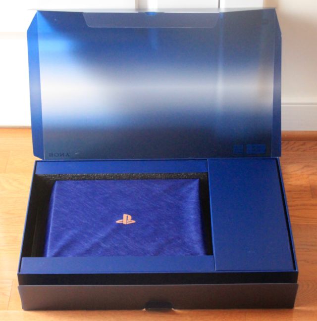 500 Million Limited Edition PS4 Pro detailed in close-up unboxing