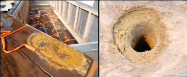 These sulfate salts are a sign that corrosive acid can damage the wood.