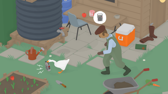 <em>Untitled Goose Game </em>is a game about being a mischievous goose.