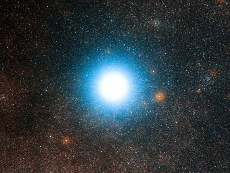 Image of a bright star.