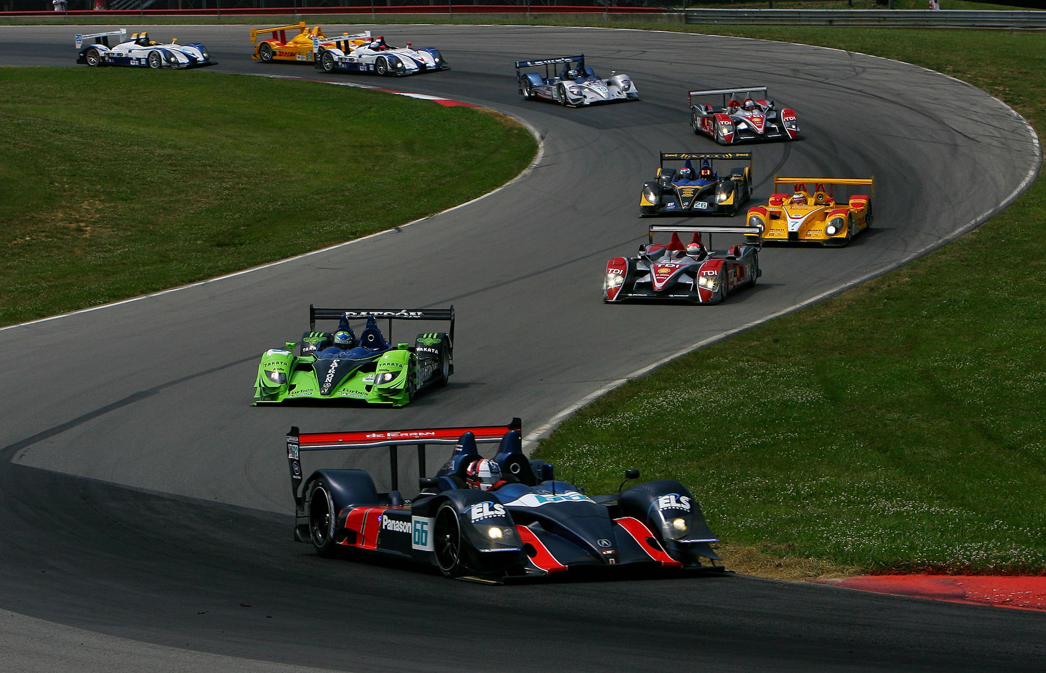 during the American Le Mans Series Acura Sports Car Challenge on July 19, 2008 at the Mid-Ohio Sports Car Course in Lexington, Ohio.