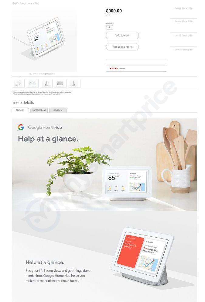 Pictures leak of the “Google Home Hub,” Google's version of a