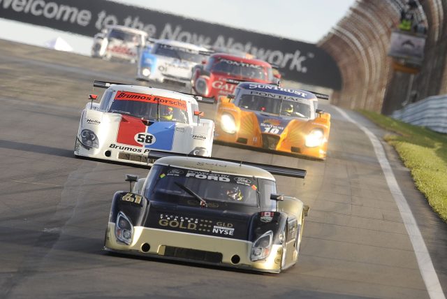 during the Grand-Am Rolex Sports Car Series Crown Royal 200 at Watkins Glen International on August 8, 2008 in Watkins Glen, New York.