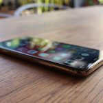 The iPhone XS gold finish