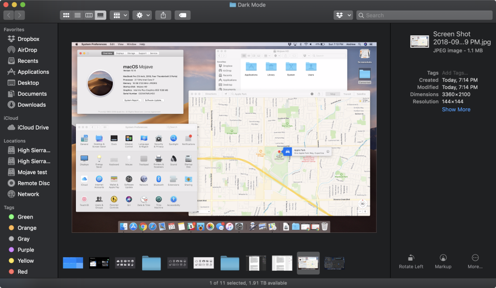 os x dark mode review