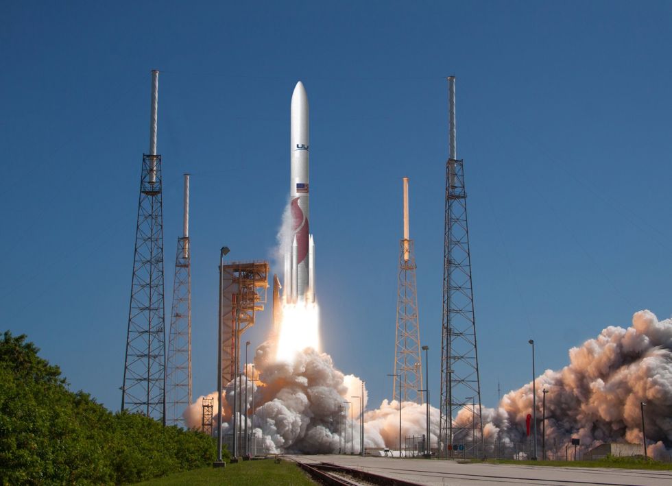 Artist's rendering of a Vulcan-Centaur rocket launch.