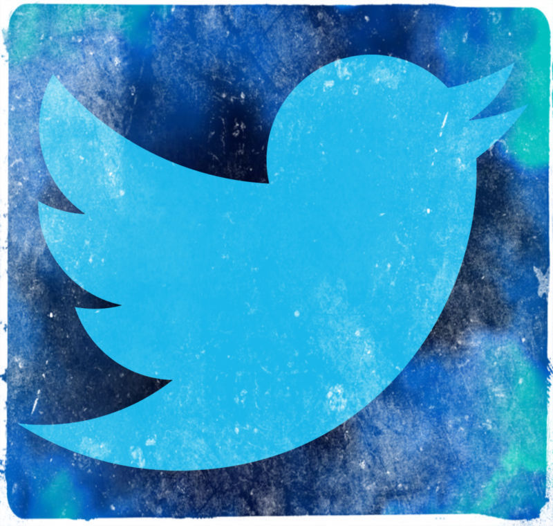 Stylized version of Twitter's bird logo.
