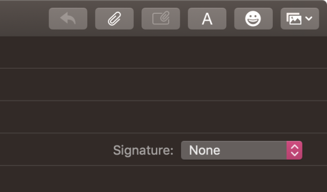 Mail loses the Stationery feature and gets an emoji button.