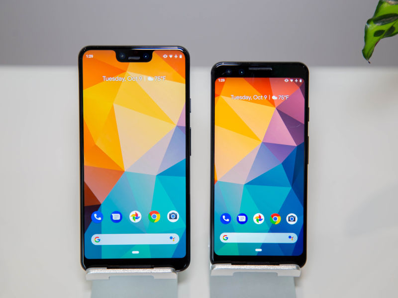 Photos of the Pixel 3.