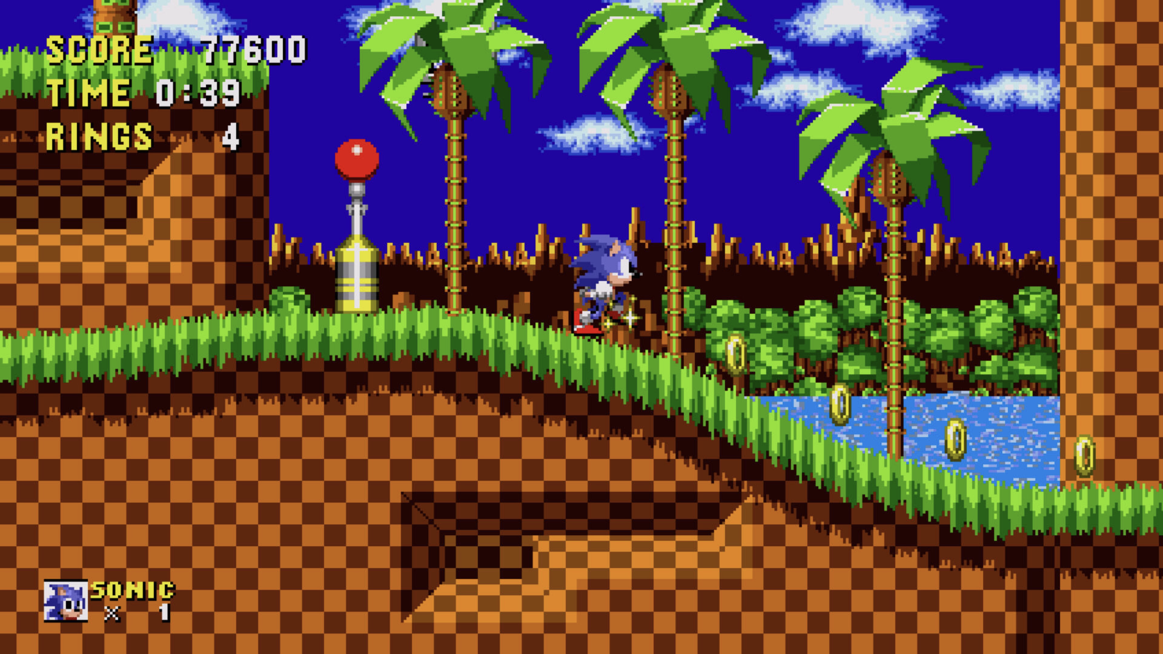 Sonic the Hedgehog on the Apple TV.