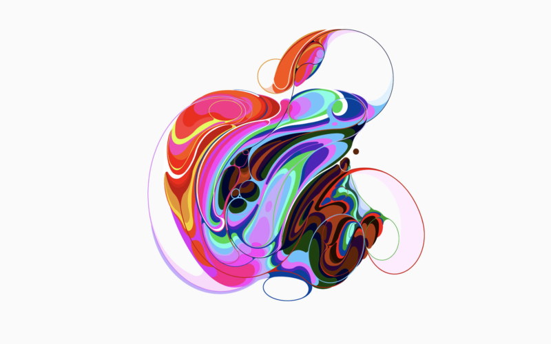 One of several styled Apple logos associated with the October 30 event.