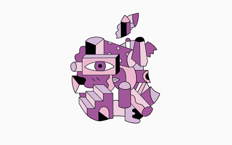 One of several styled Apple logos associated with the October 30 event.