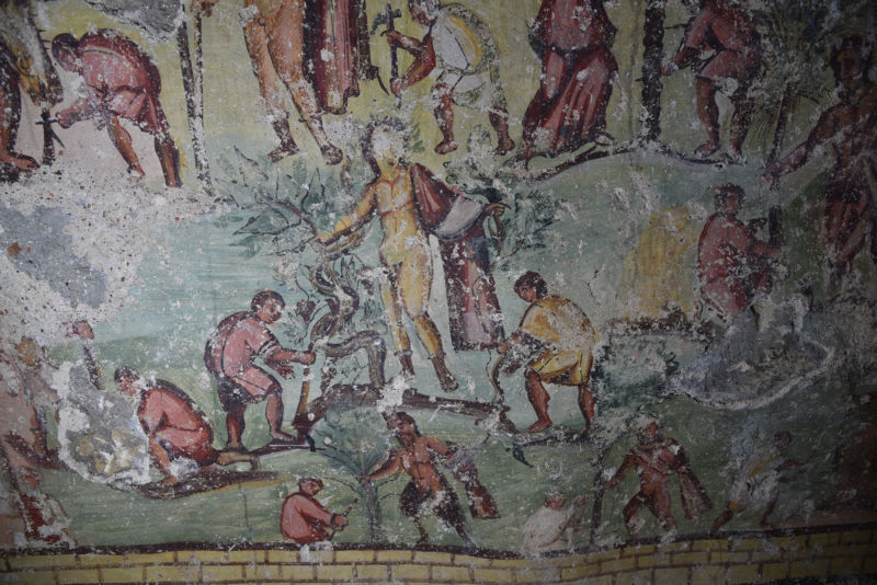 Photo of a painting from the Bayt Ras tomb