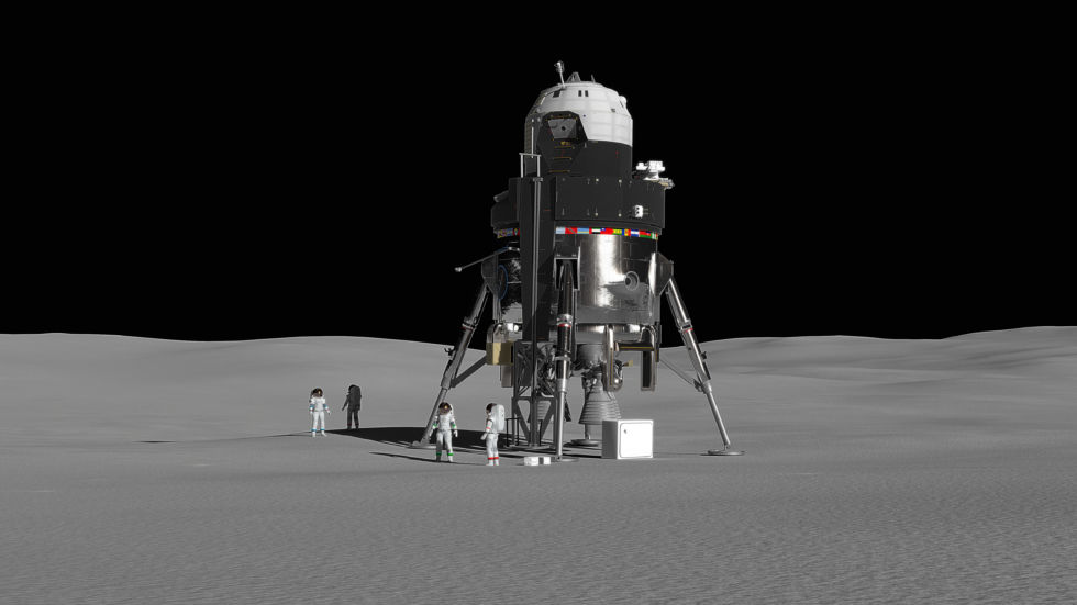 Proposition de lander lunaire par Lockheed-Martin (qui mènera probablement à rien) Crewed-Lunar-Lander-concept_high-sun-980x551