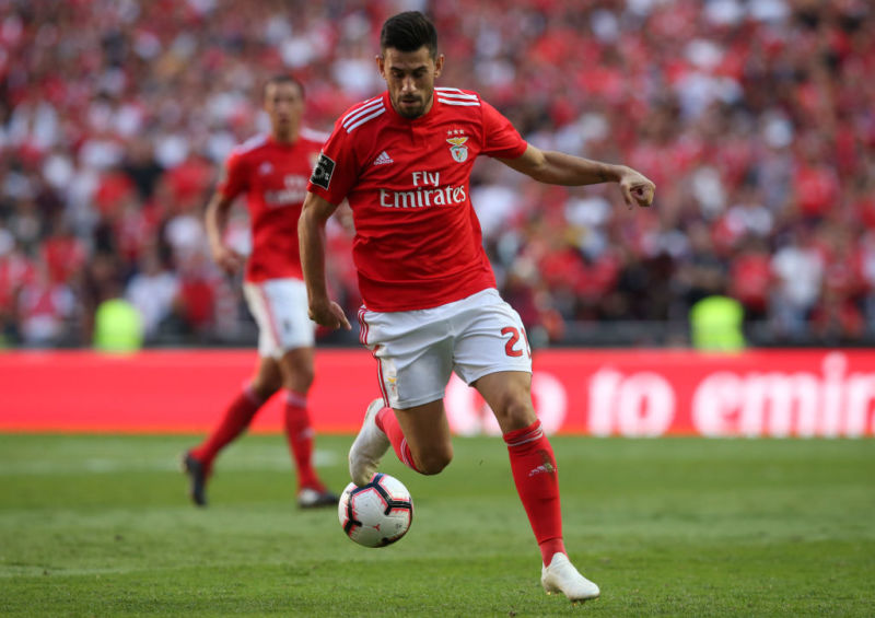 Pizzi of SL Benfica in action during the Liga NOS match between SL Benfica and FC Porto at Estadio da Luz on October 7, 2018 in Lisbon, Portugal.