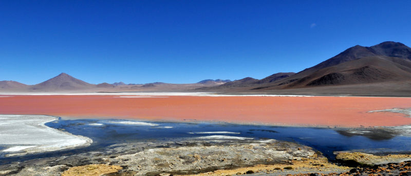 Salt flats in South America