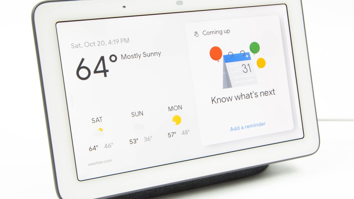 Google shops home hub updates