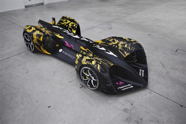 The Roborace's Self-Driving Race Car Is Every Kind of Absurd