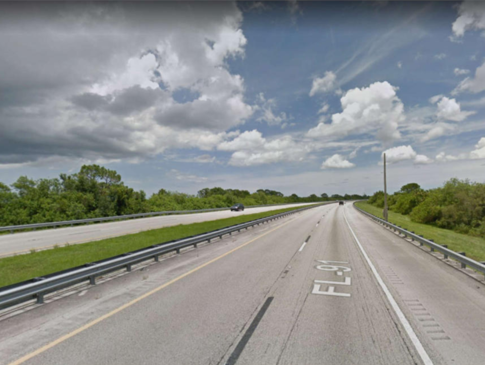 The stretch of roadway where the crash occurred.