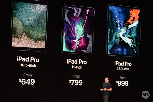 Sizes and pricing info on the new iPad Pros