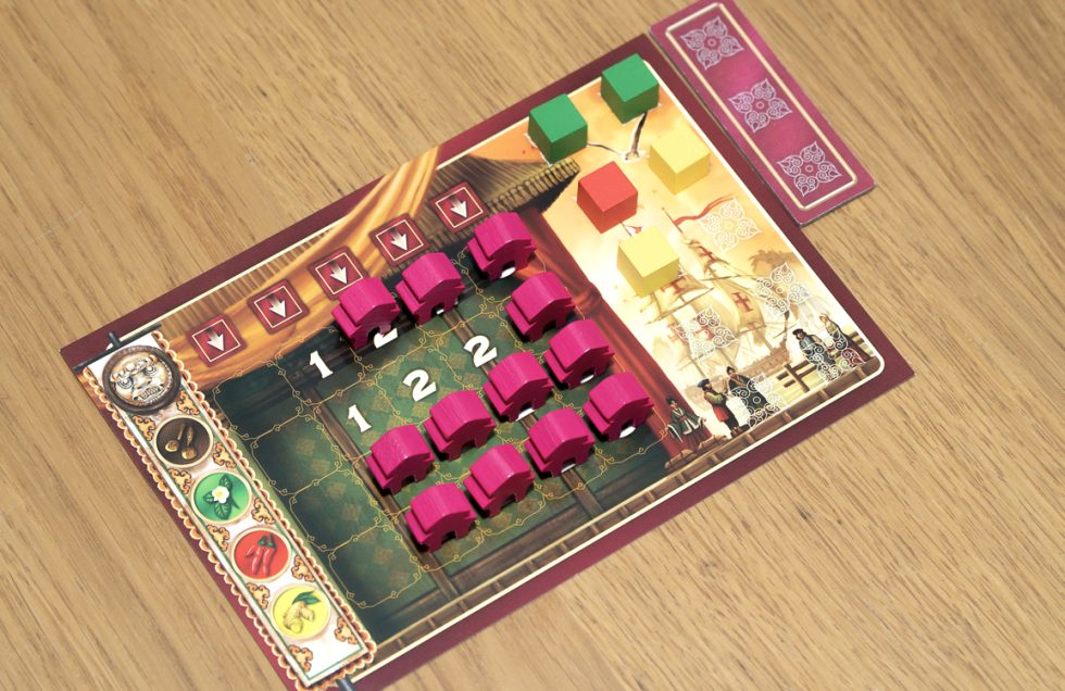 The Eastern Wonders player board.