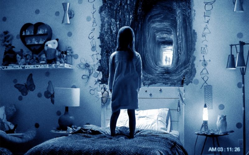 The breathing of the crowd: The 2015 found-footage horror film <em>Paranormal Activity: Ghost Dimension</em> was one of the movies screened during the study.