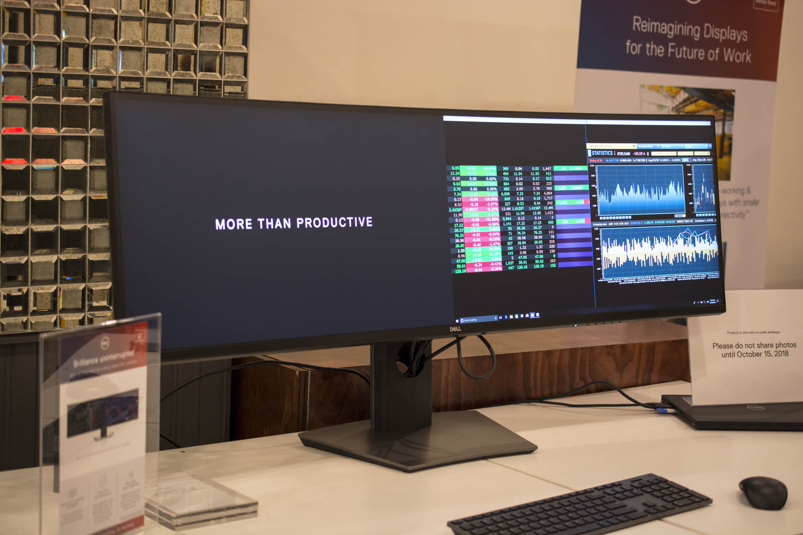 Dell's newest monitor is a 49-inch, dual QHD, curved
