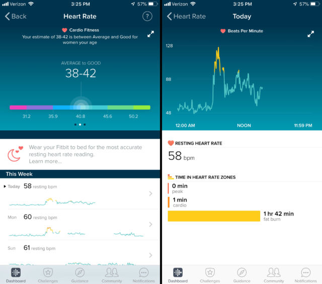 fitbit charge 3 continuous heart rate