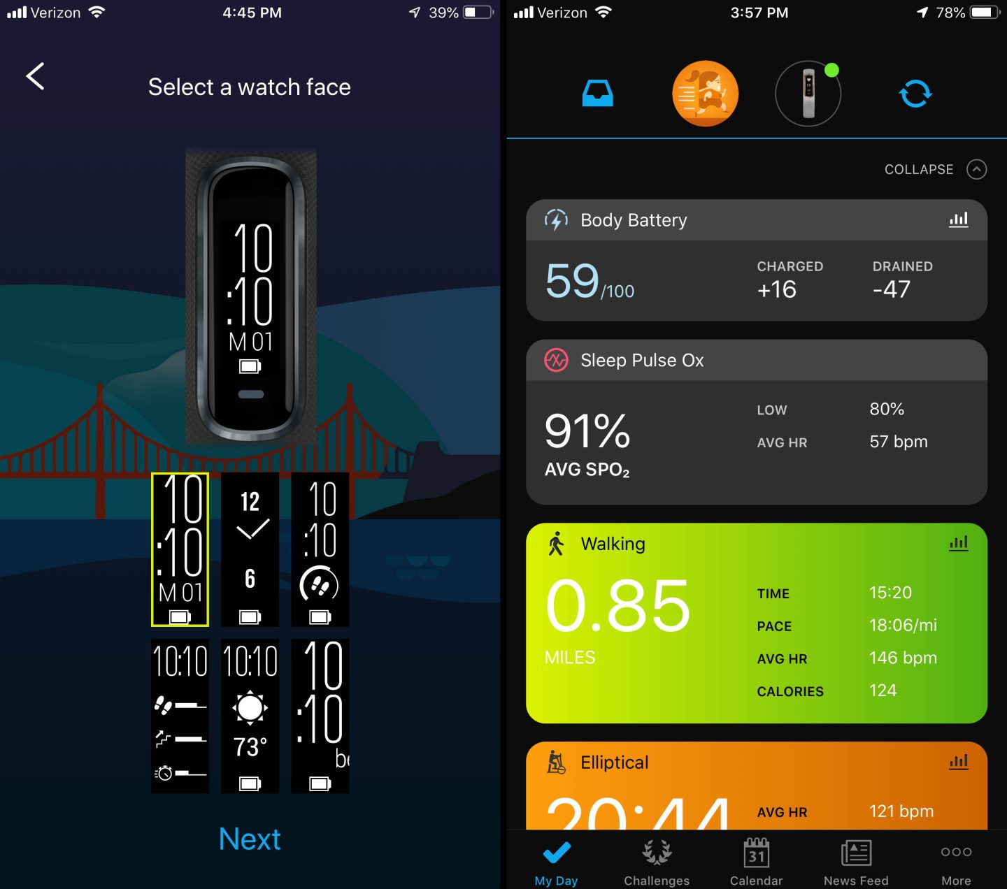 Garmin connect vivosmart hotsell