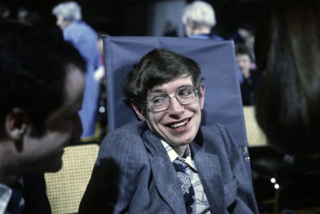 Stephen Hawking in Princeton, New Jersey, October 1979.
